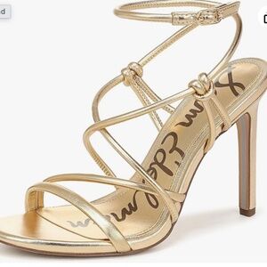 Sam Edelman Gold Isadora Heeled Sandal Size 8